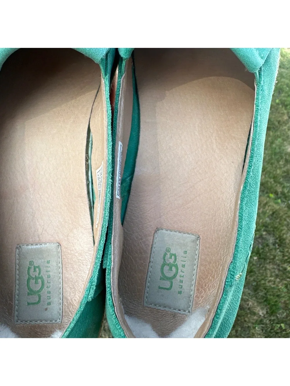 UGG Australia Marrah Moccasin Loafers Womens Size 11 Green